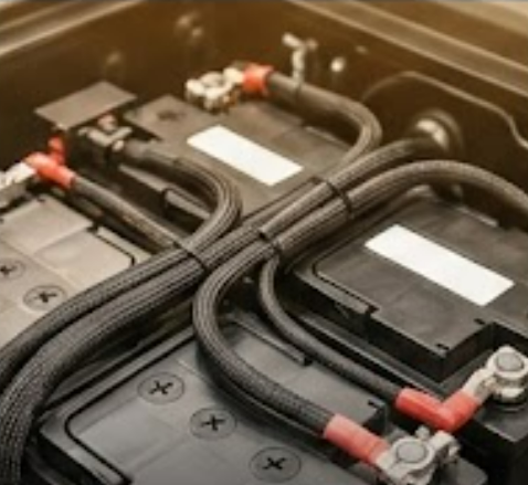 Bateria e fiação elétrica automotiva